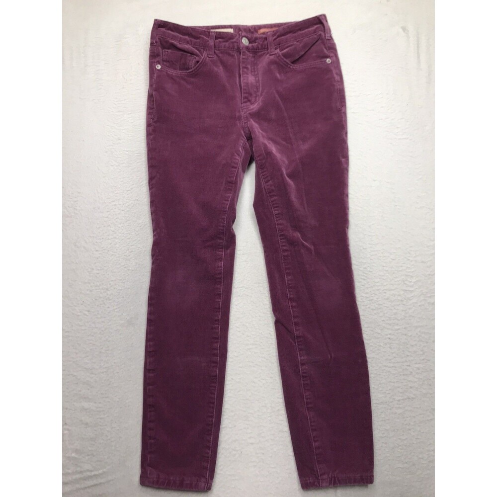 PILCRO Anthropologie Micro Corduroy Jean Women 27 (28x26) Plum Hi Rise Skinny